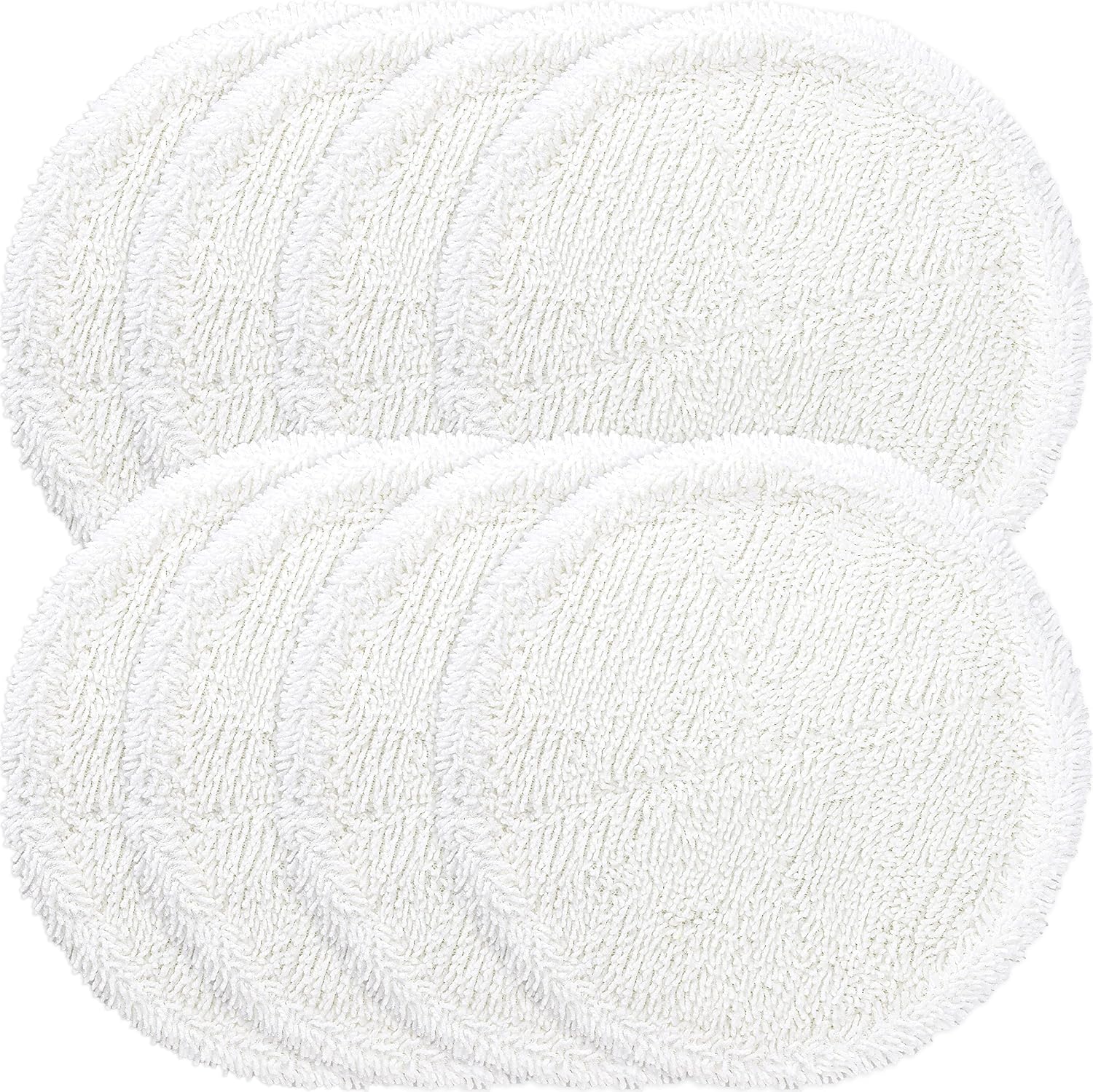 LTWHOME 16cm Weiße Mikrofaserpads Passend für Hurricane Floating Mop 1 St. M30457 (8 Stück)