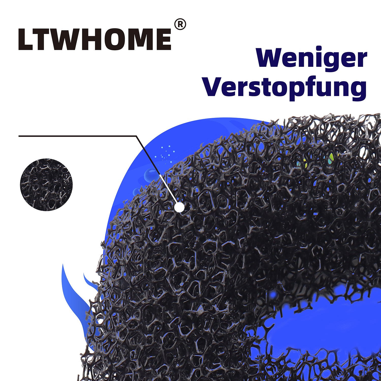 LTWHOME Filterschwamm für All Pond Solutions CUP-359 Filter