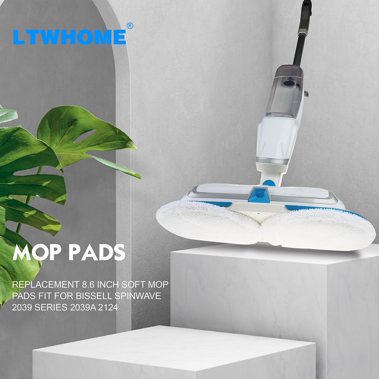 LTWHOME Mop Pads für Bissell Spinwave 2039 Series 2039A 2124