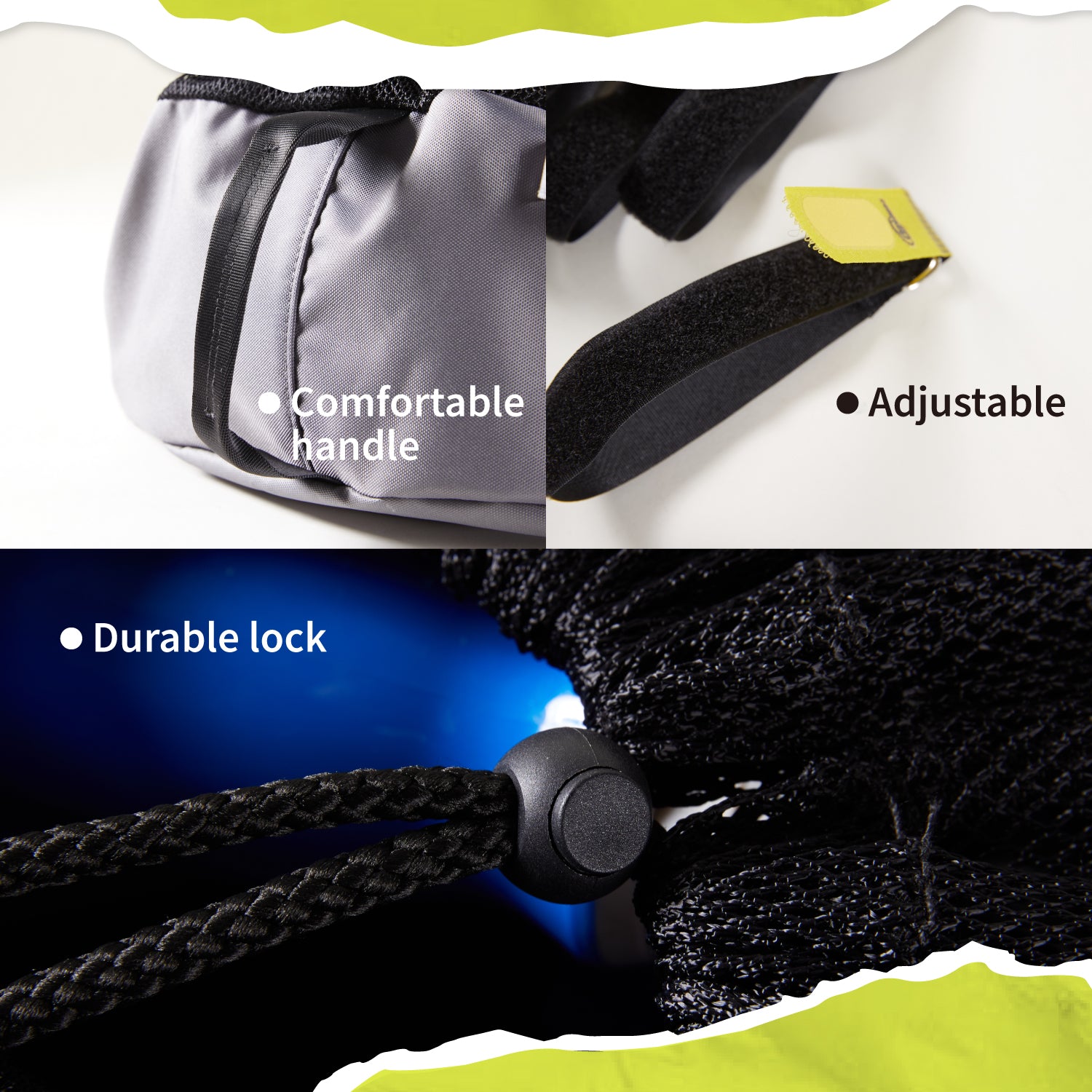 COMFACO RV Transport- und Aufbewahrungstasche für Verlängerungskabel, Schlauch，wasserdicht abwaschbar, ideal für Campingplatz,Garage, Werkstatt und Wohnmobil, Ø 46 x H 26 cm(6 Stück)