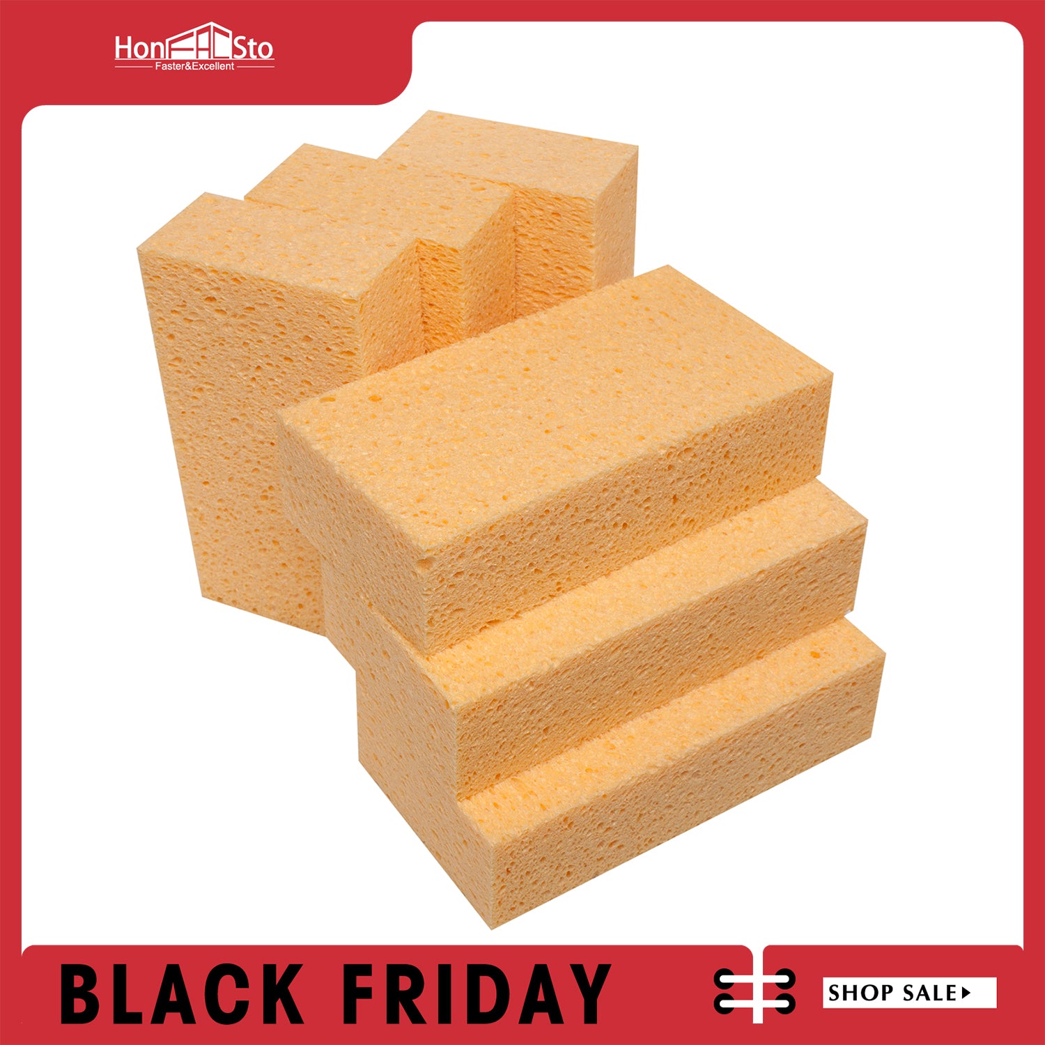 LTWHOME Extra große natürlich Zellulose Reinigungsschwämme