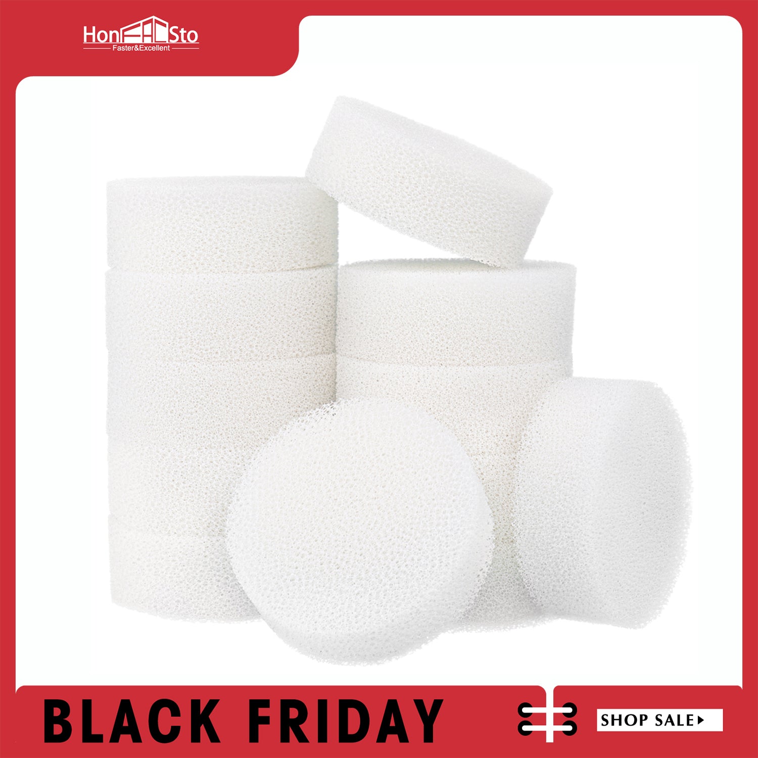 LTWHOME Filterschwamm für Eheim 2618060 Cartridges Aquaball 45 2206 Biopower 160 200 240