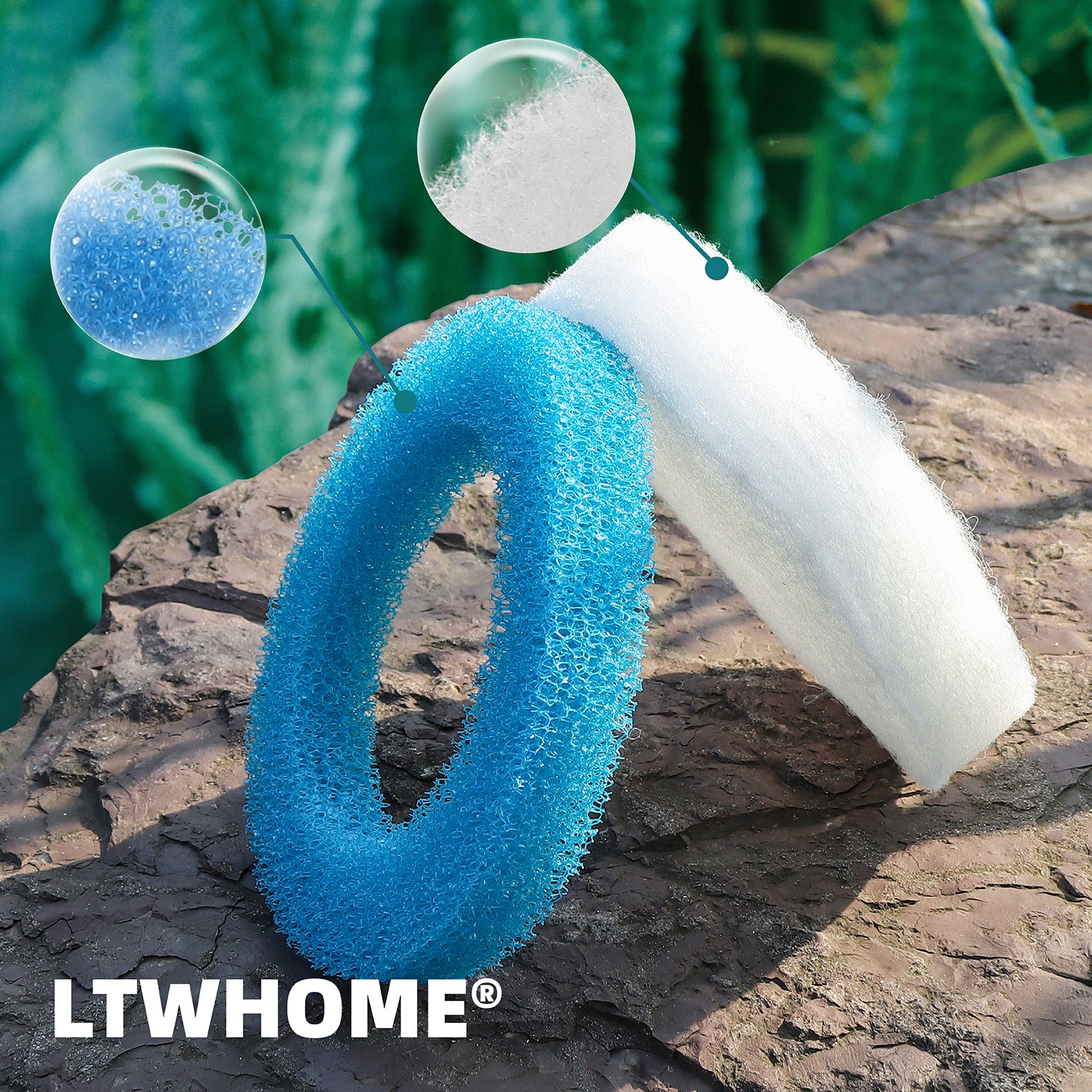LTWHOME Filterschwamm für Eheim 2616320 Ecco Pro 130 200 300