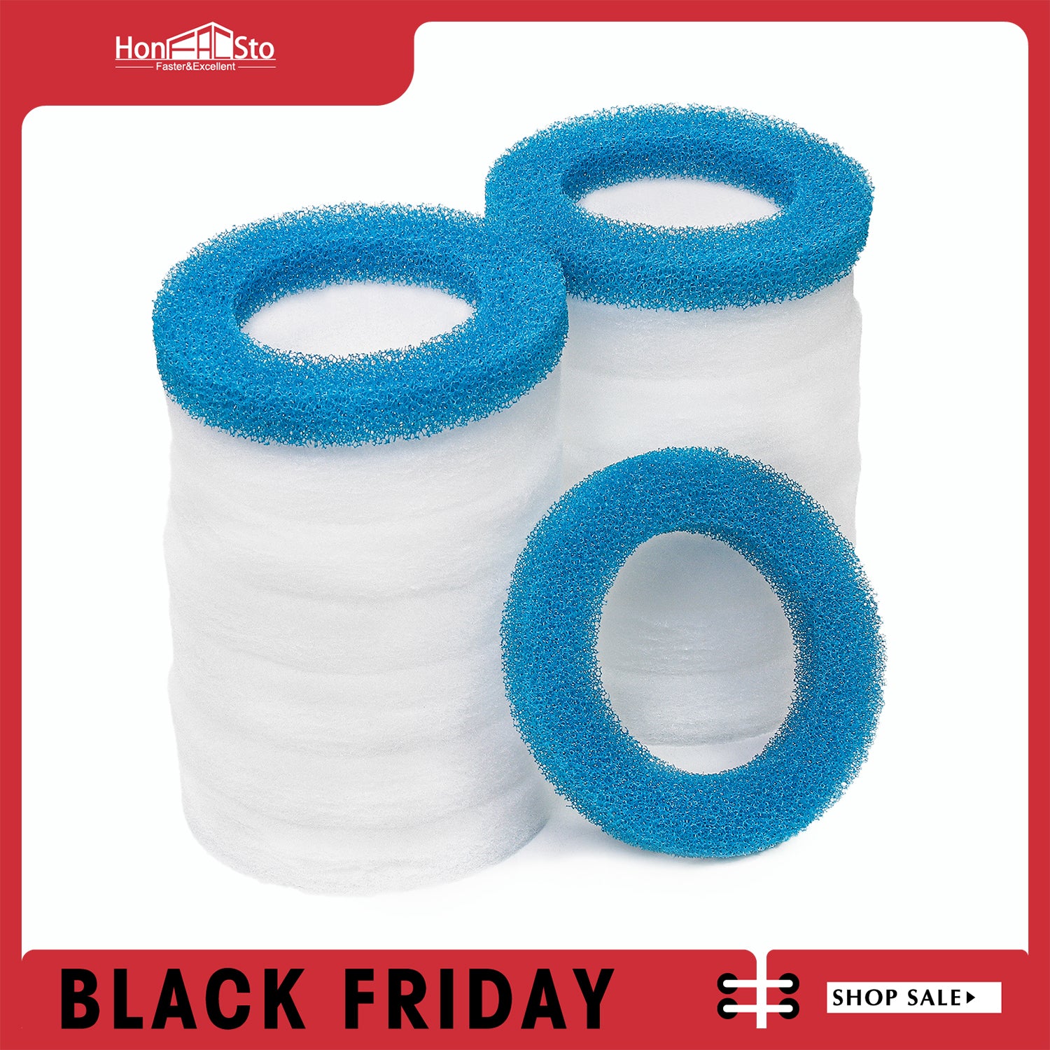 LTWHOME Filterschwamm für Eheim 2616320 Ecco Pro 130 200 300