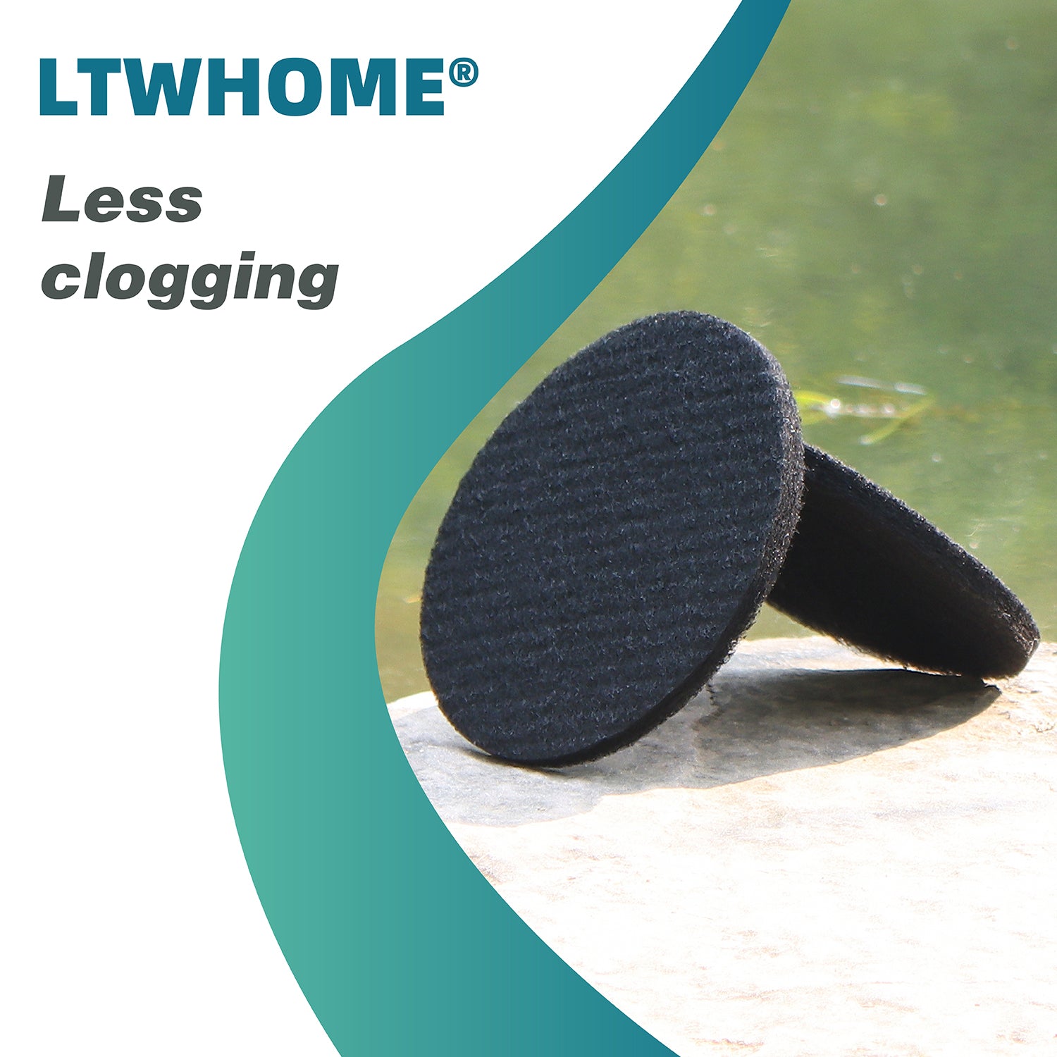 LTWHOME Aktivkohle Filterschwamm für Eheim Ecco Pro 130 200 300 Ecco 2232 2234 2236