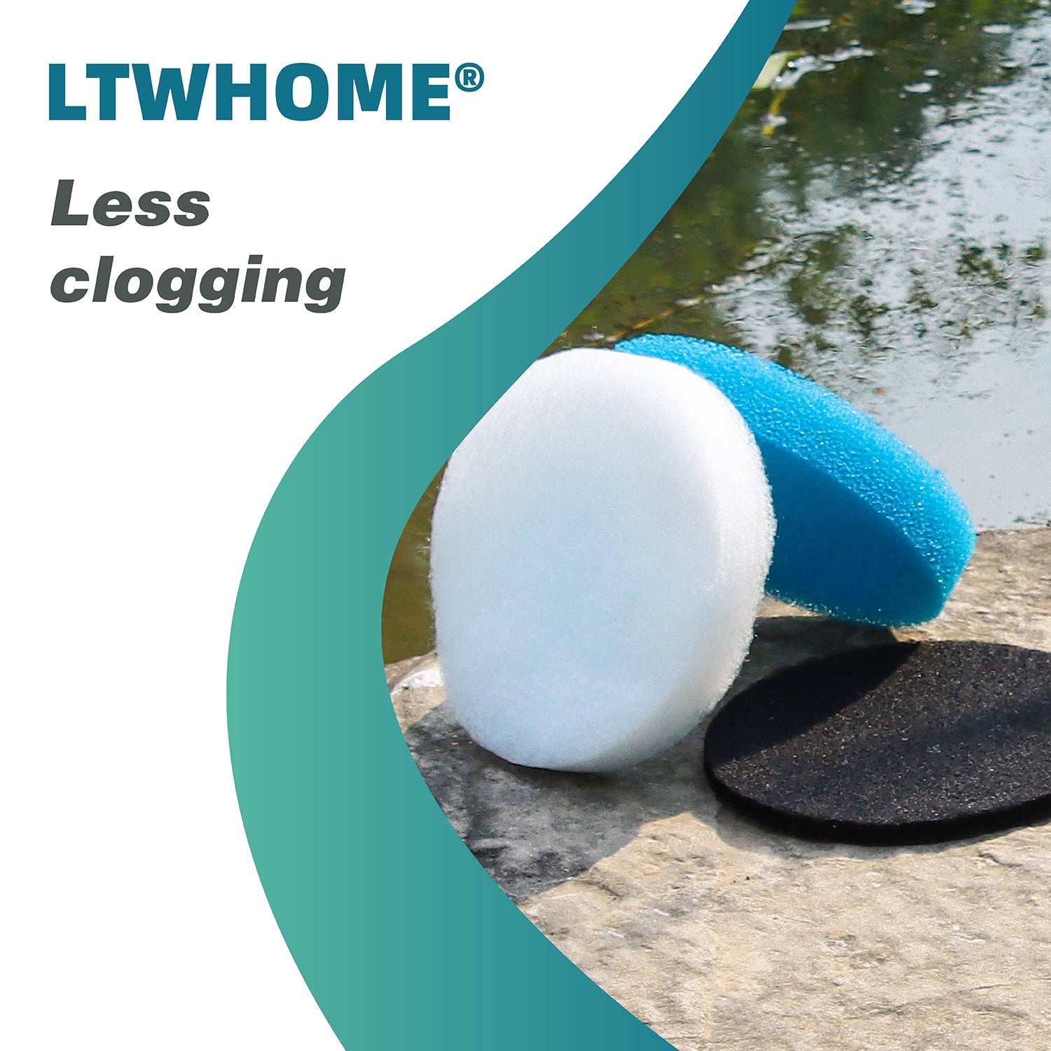 LTWHOME Filterschwamm für Eheim Classic 2215 350 2616151