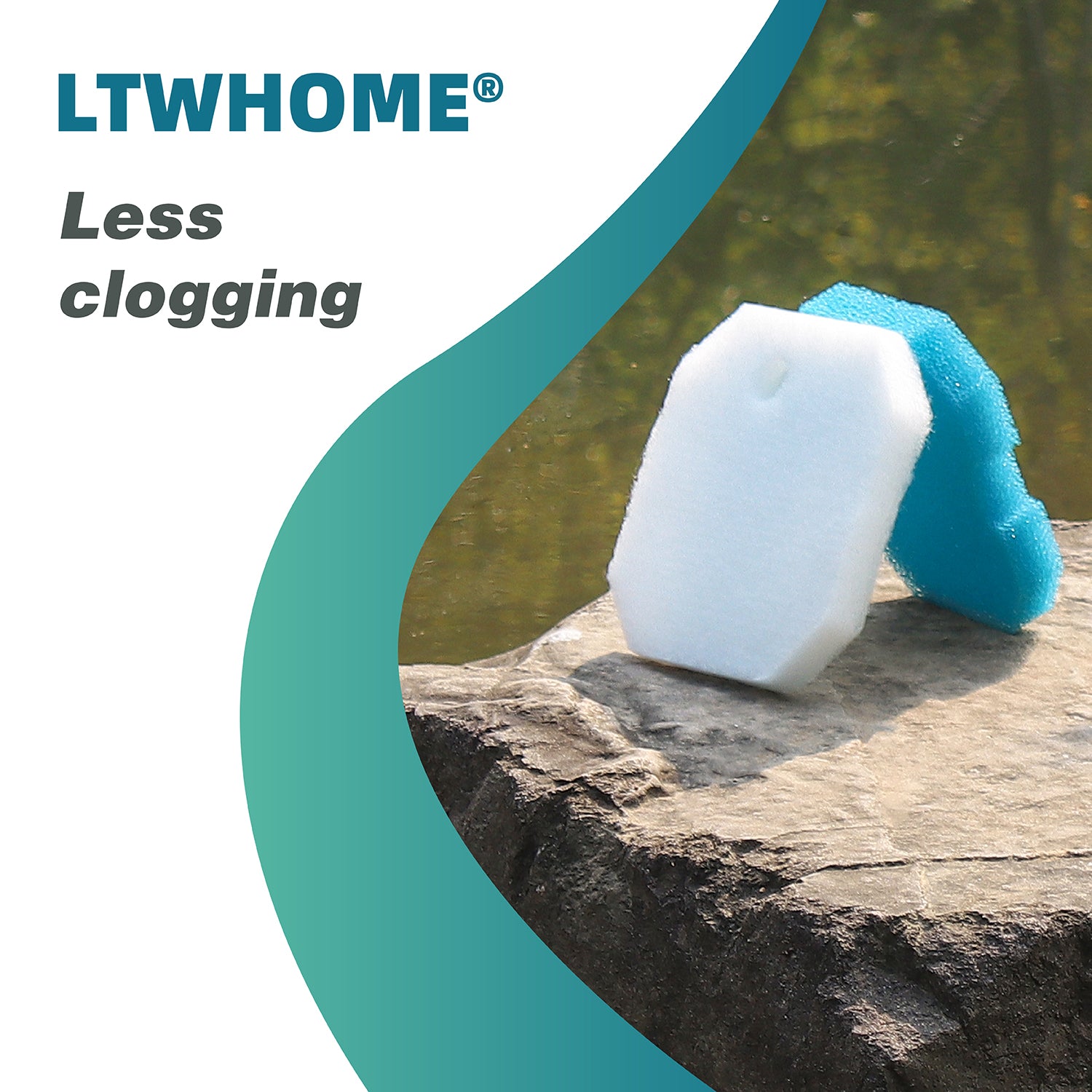 LTWHOME Filterschwamm für Eheim 2616220 Professional 2222 2324 und Experience 150 250 250T