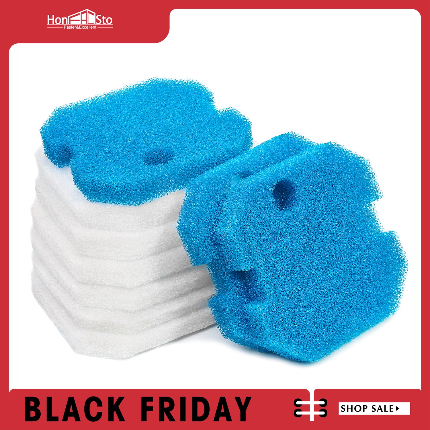 LTWHOME Filterschwamm für Eheim 2616220 Professional 2222 2324 und Experience 150 250 250T