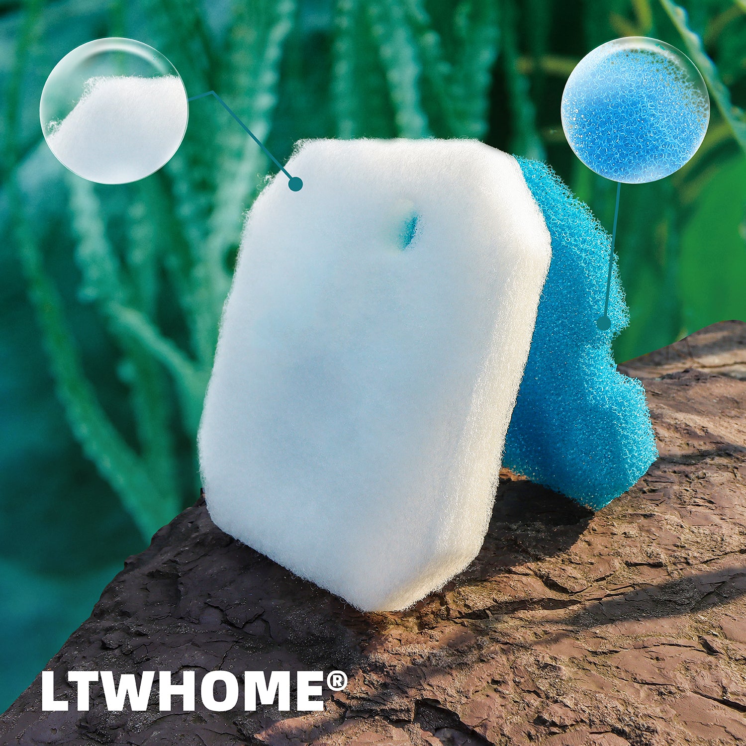 LTWHOME Filterschwamm für Eheim Professional 2 2226 2326 2026 2128 und Experience 350