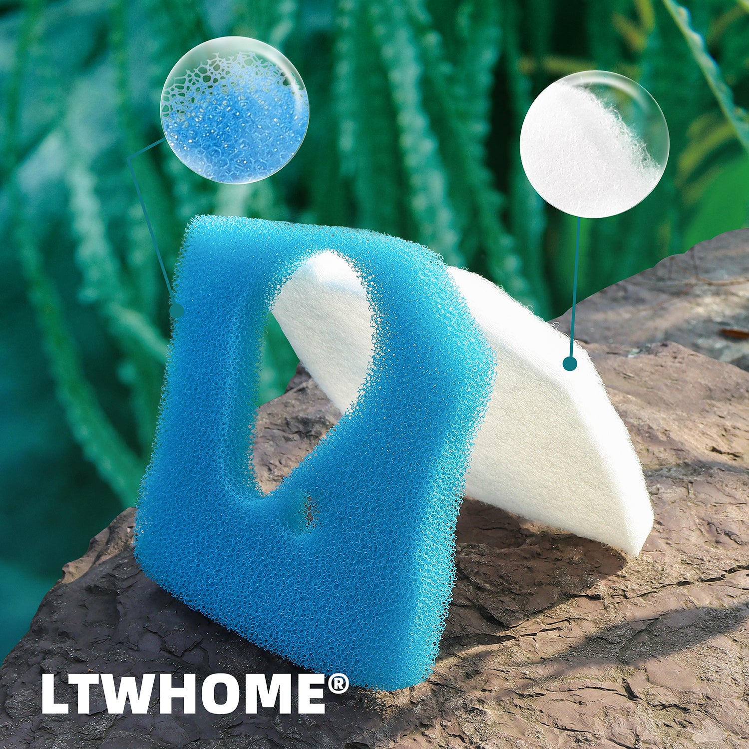 LTWHOME Filterschwamm für Eheim Professional 3 250 350 600 2071 2073 2074 2075