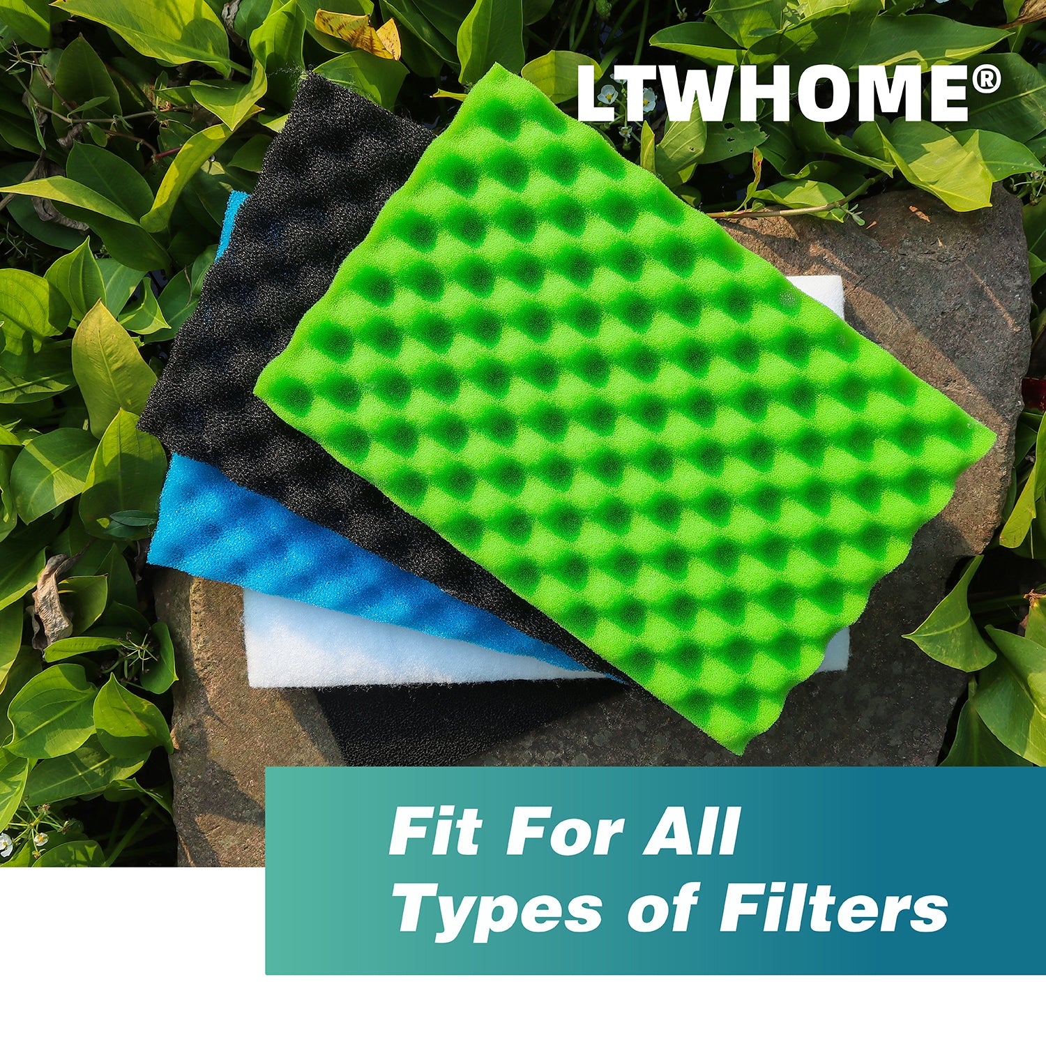 LTWHOME DIY Poly grobe feine Schaum Filter Pads Serie für Aquarium Pond