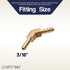 LTWFITTING 45°Bogen Messing Schlauchfitting mit Widerhaken 3/16 x 3/16 Zoll Schlauch ID