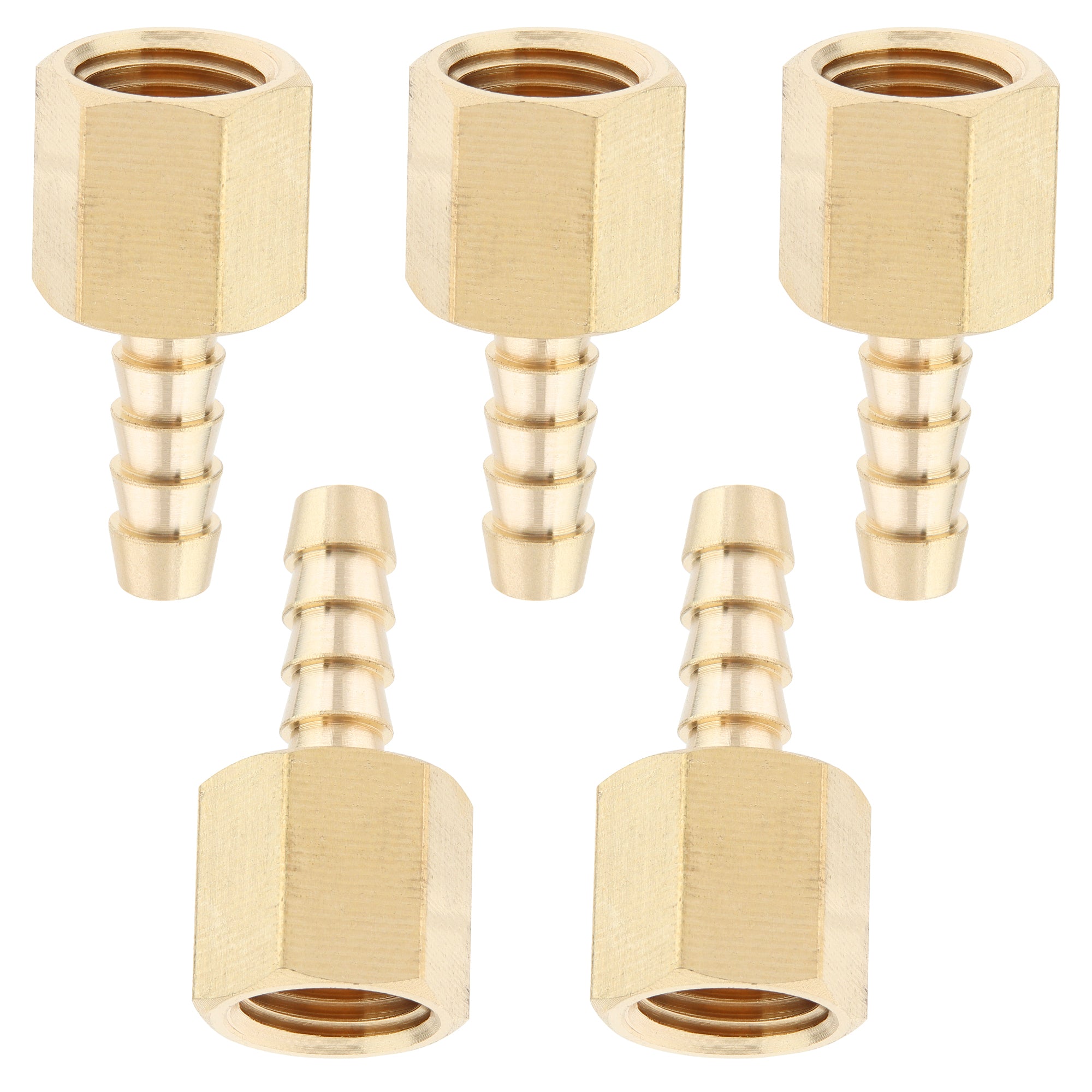 LTWFITTING Messing Fittings Anschluss 1/4" Innengewinde IG x 6 mm Schlauch