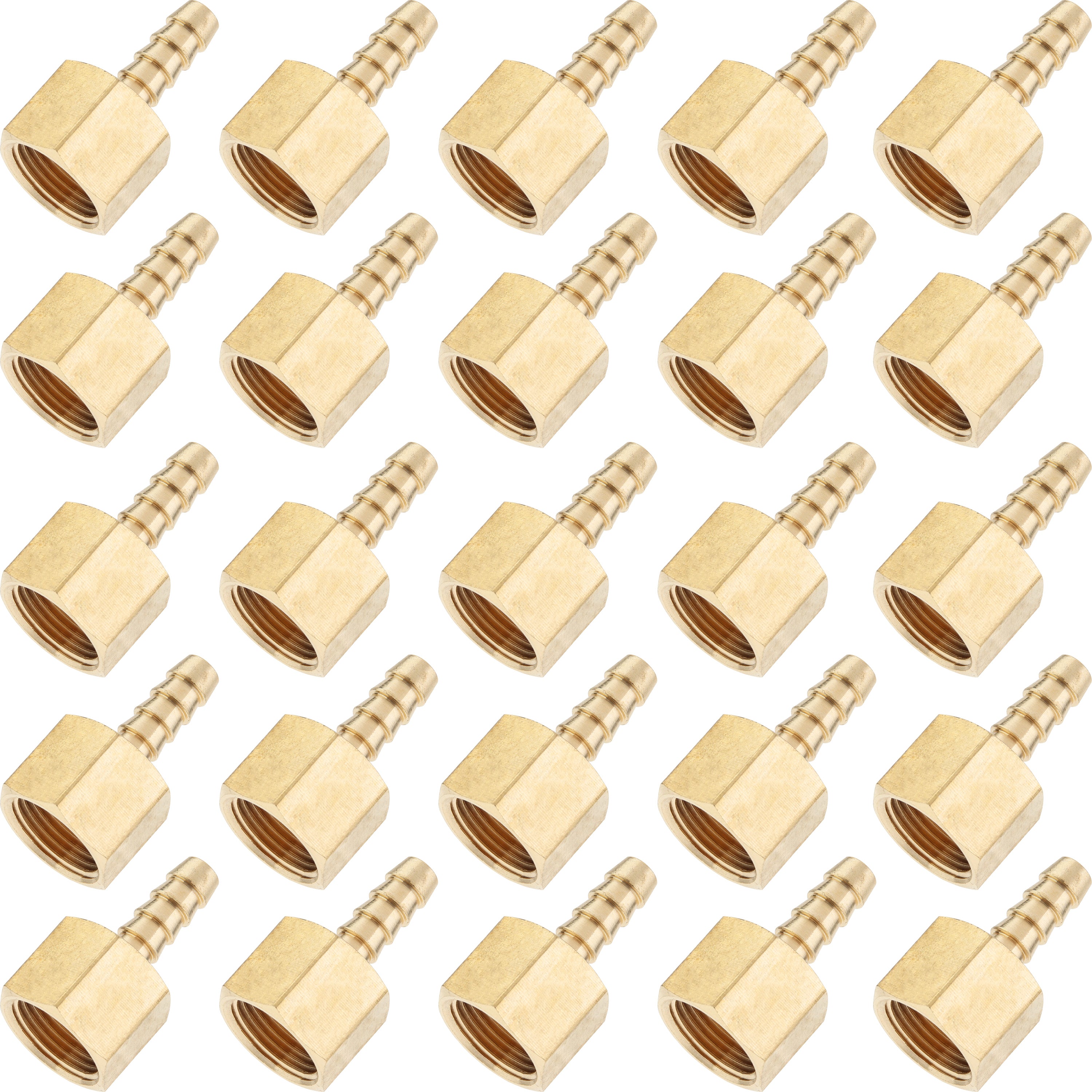 LTWFITTING Messing Fittings Anschluss 3/8" Innengewinde IG x 6 mm Schlauch