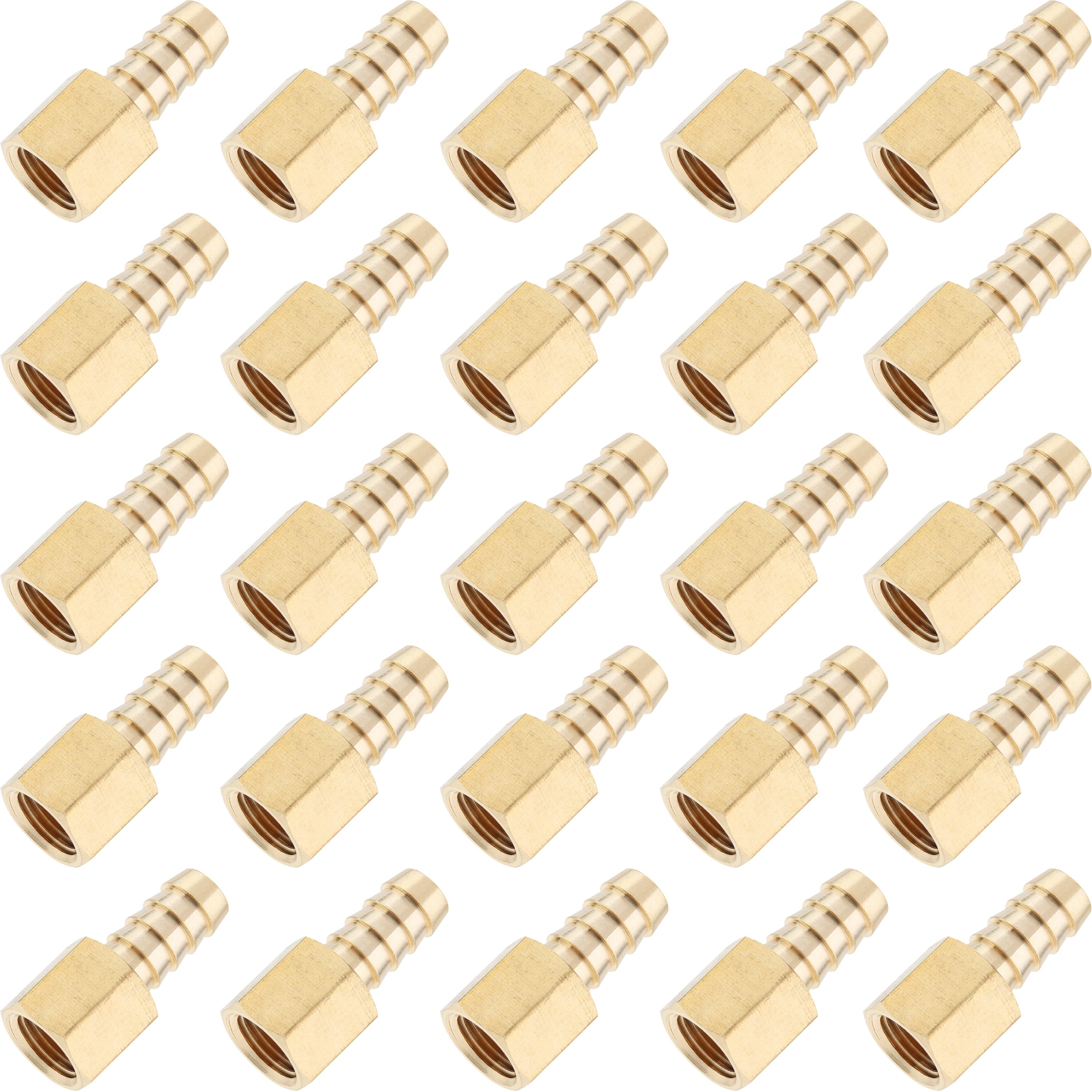 LTWFITTING Messing Fittings Anschluss 1/4" Innengewinde IG x 10 mm Schlauch
