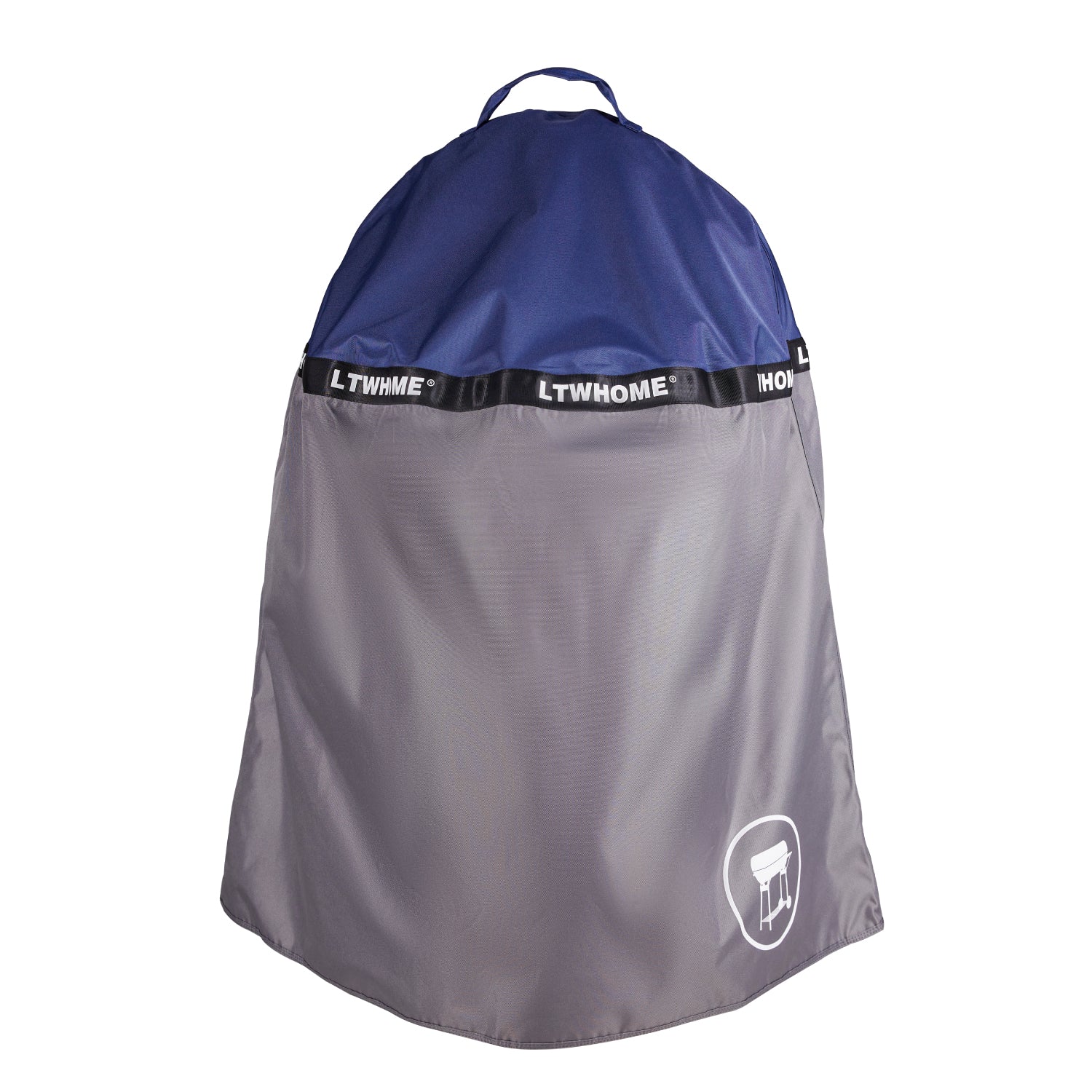 LTWHOME Grillabdeckung passend für Weber Premium 55,8 cm (22 Zoll) Holzkohlegrillabdeckung aus 600D Oxford Robust & Wasserdicht(2 Stück)