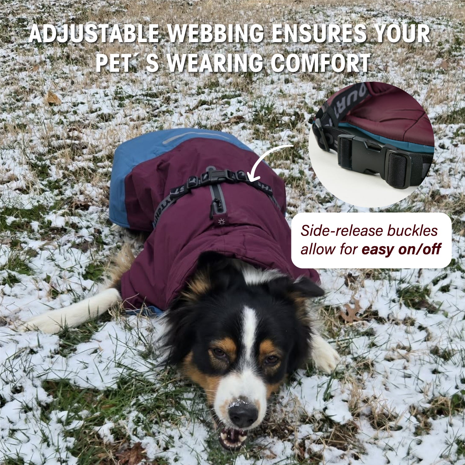 IFOURTHSTYLE Wasserdicht Hundemantel Wintermantel