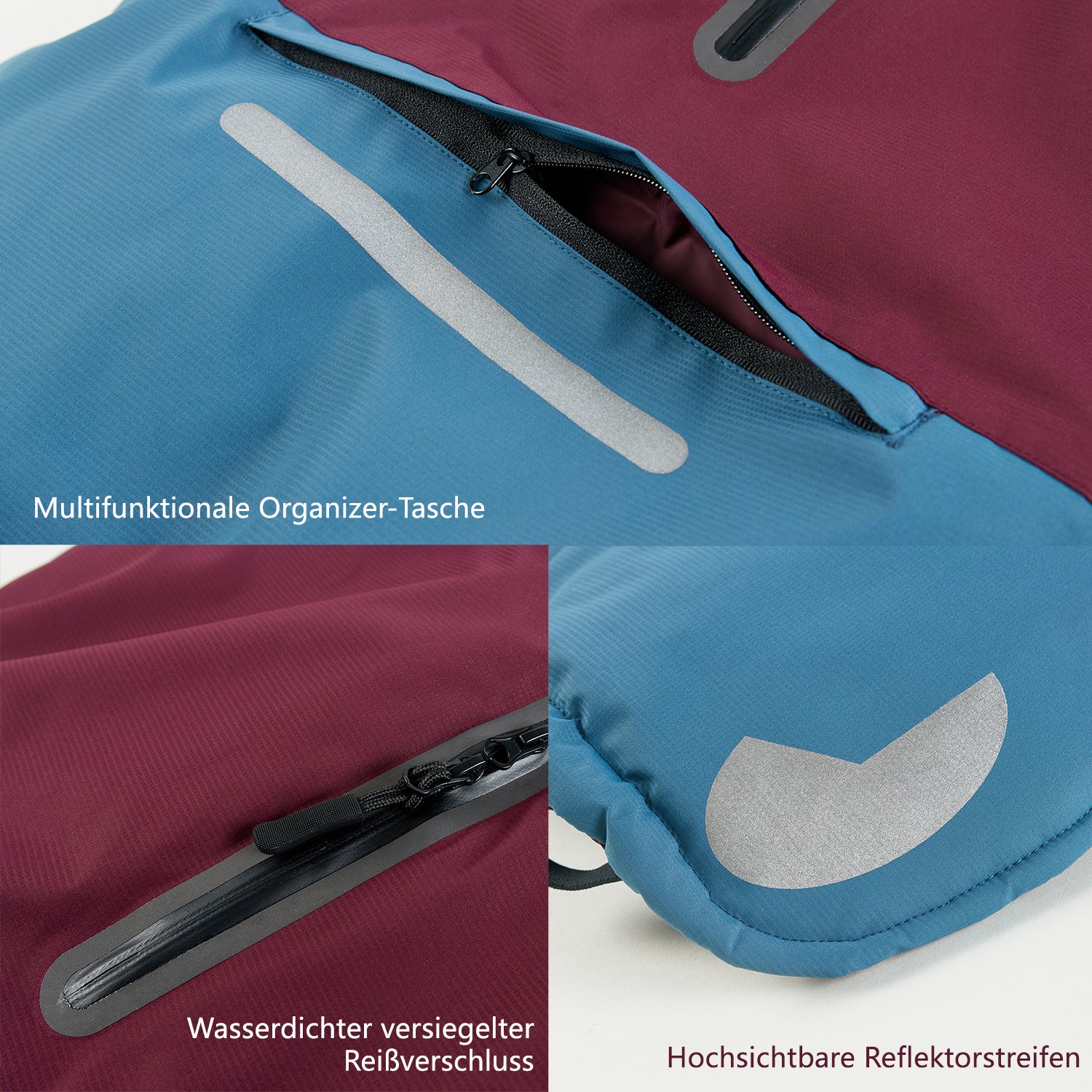 IFOURTHSTYLE Wasserdichte Hundemantel Wintermantel & Damen-Regenjacke Outdoorjacke Set
