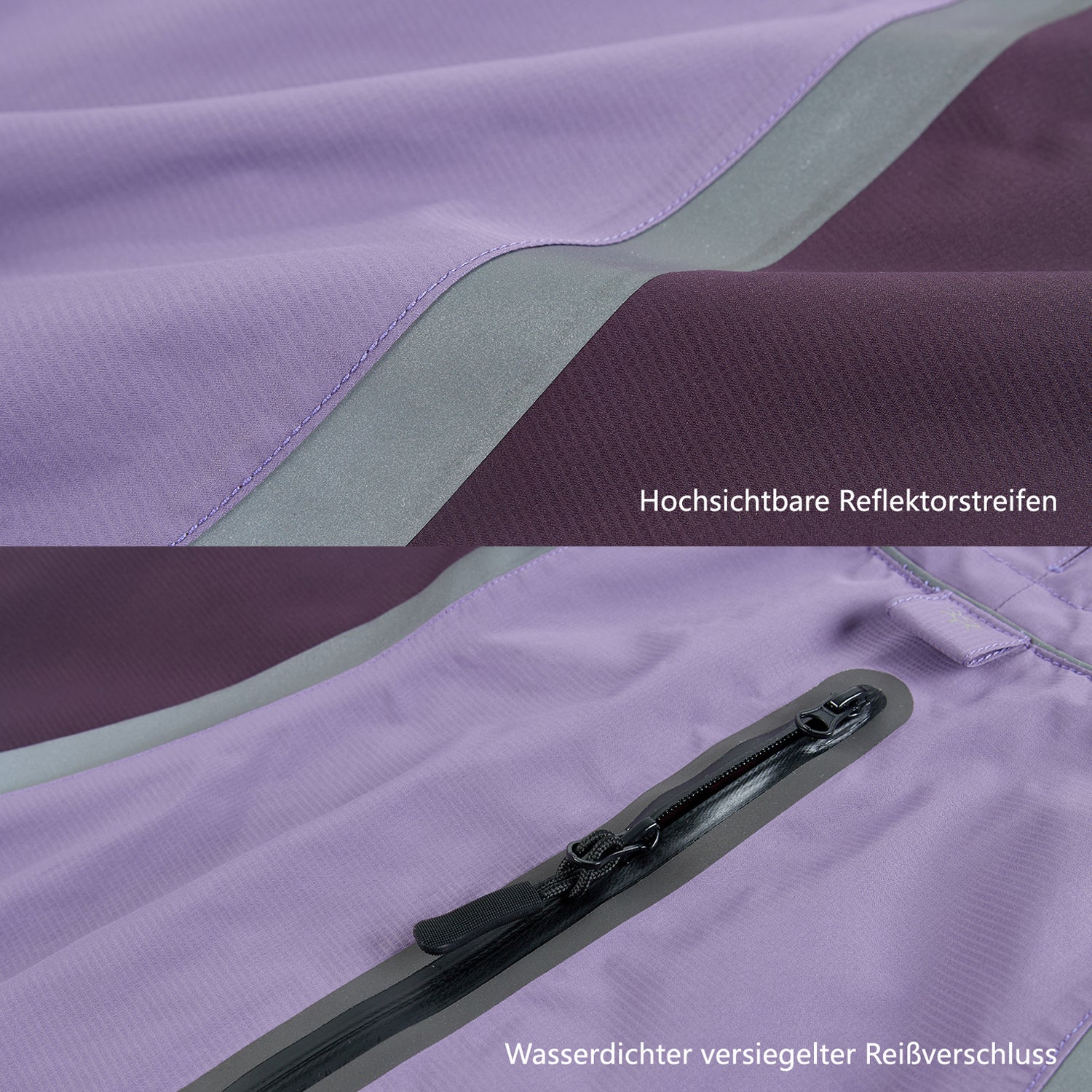 IFOURTHSTYLE Wasserdichter Hunde-Regenmantel Hundejacke Reflektierende Jacke