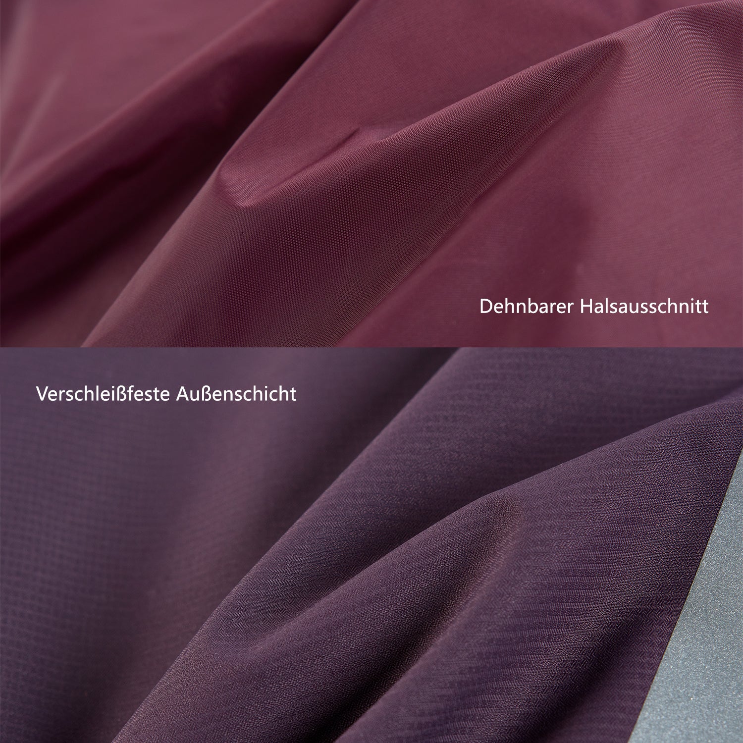 IFOURTHSTYLE Hunderegenmantel & Damen-Regenjacke Outdoorjacke Set