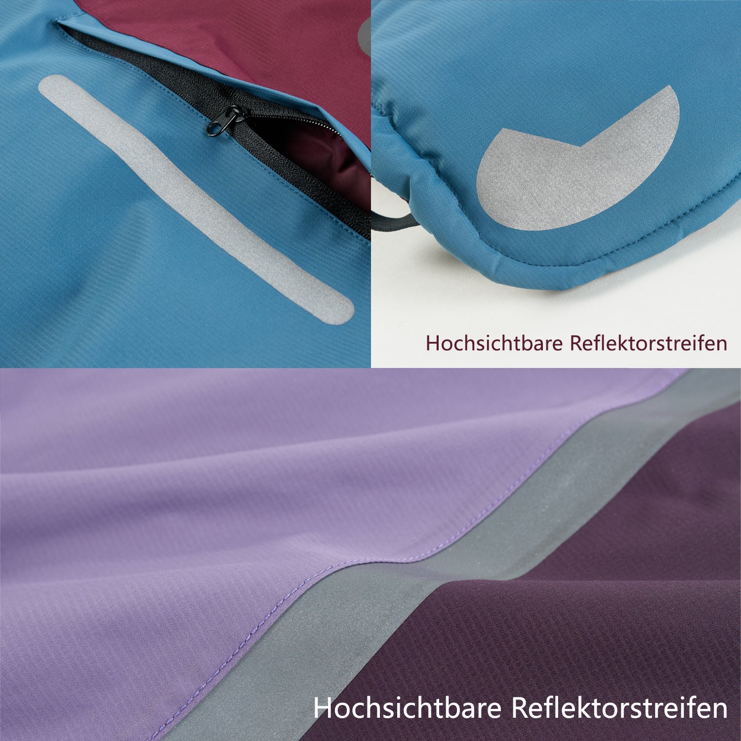 IFOURTHSTYLE Wasserdichte Winterjacke und Regenmantel für Hunde 2-teiliges Set