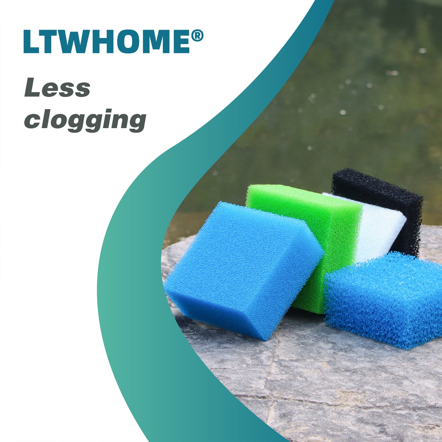 LTWHOME Filterschwamm für Juwel Compact BioFlow 3.0/M