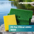 LTWHOME Filterschwamm Ersatzset passend für Oase Filtral 6000/9000 (8 Stück)