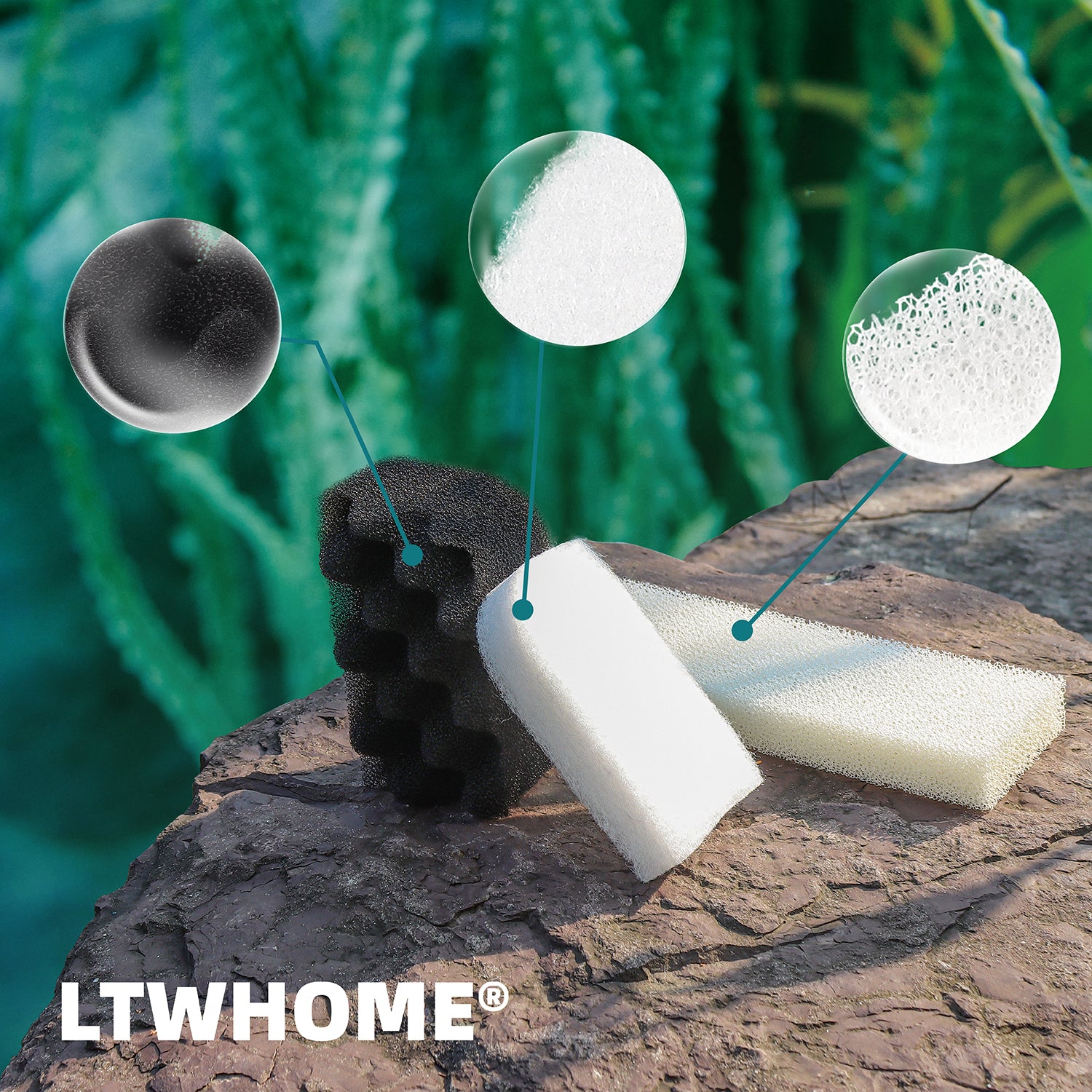 LTWHOME Filterschwamm für Fluval 404 405 406