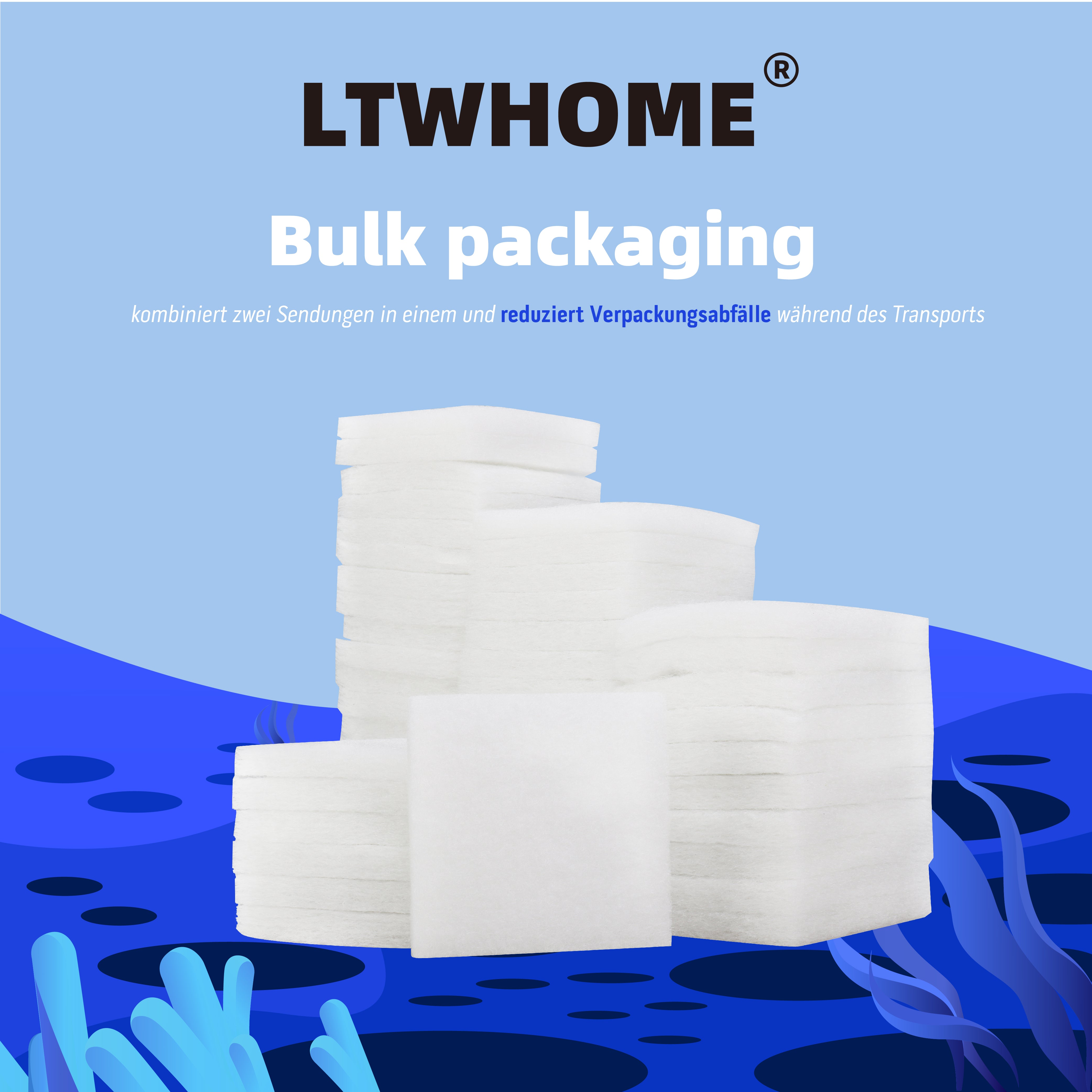 LTWHOME Filterschwamm für Juwel Compact/BioFlow 3.0 Filters/M