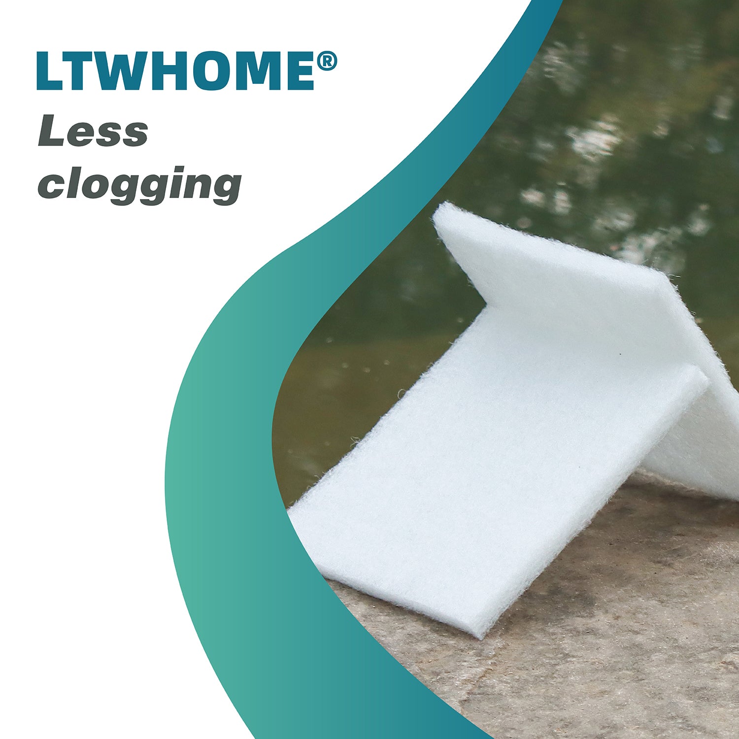 LTWHOME Polyester Filterschwamm für Juwel Jumbo/BioFlow 8.0 Filter/XL