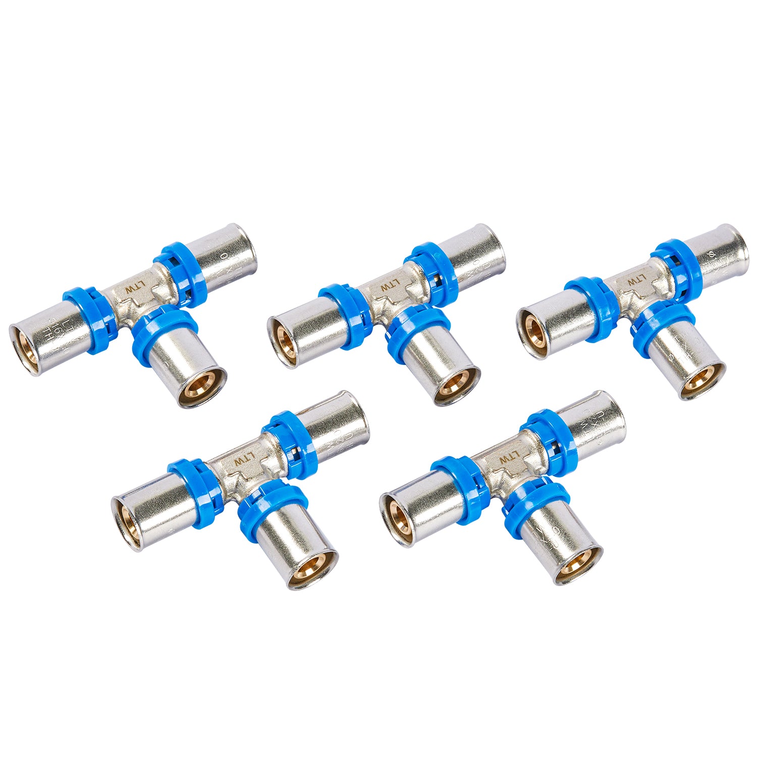 LTWFITTING Pressfitting T-Stück 16 x 2,0mm für Verbundrohr 2,0mm Aluverbund - Rohr Mehrschichtverbundrohr