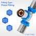 LTWFITTING Pressfitting T-Stück 16 x 2,0mm für Verbundrohr 2,0mm Aluverbund - Rohr Mehrschichtverbundrohr