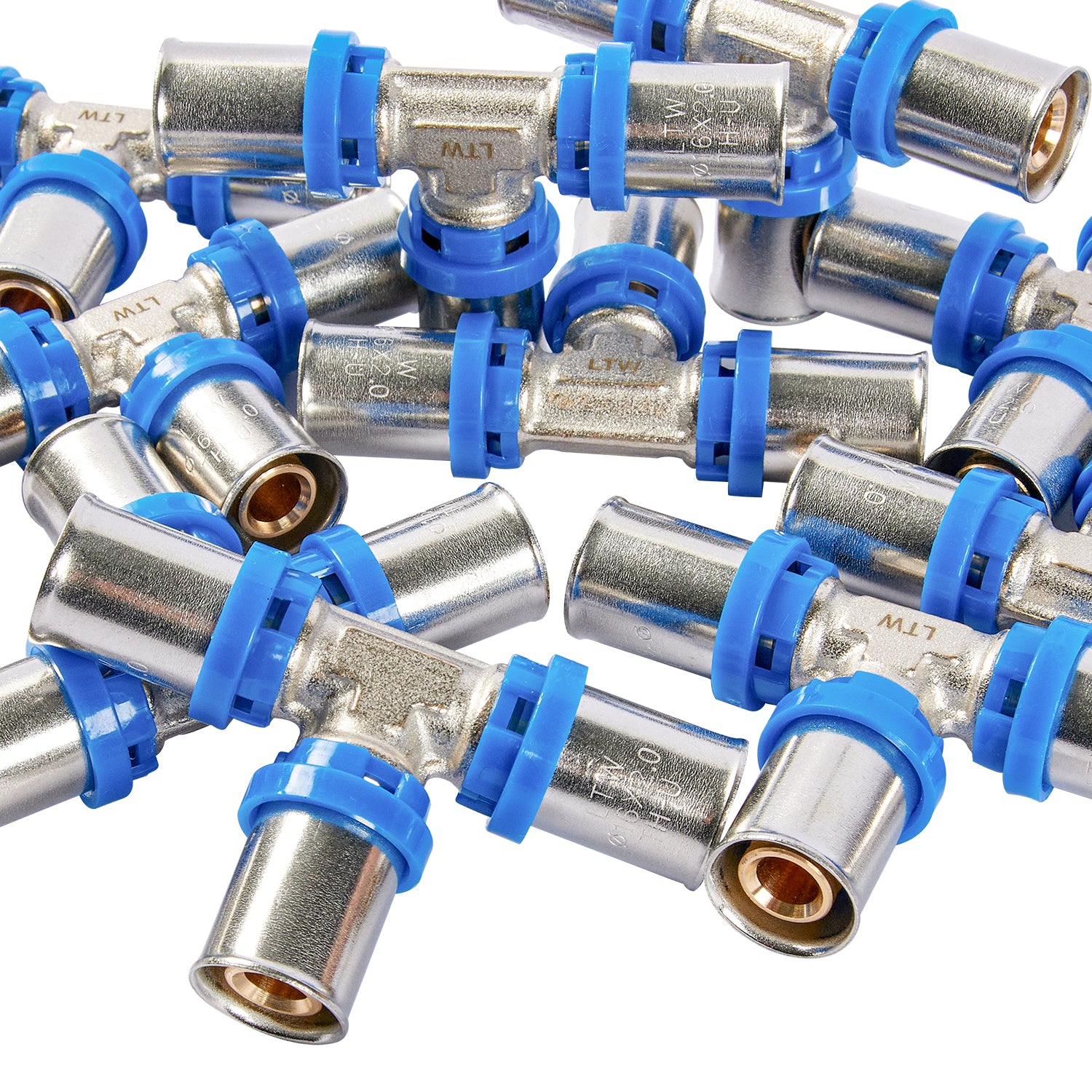 LTWFITTING Pressfitting T-Stück 16 x 2,0mm für Verbundrohr 2,0mm Aluverbund - Rohr Mehrschichtverbundrohr