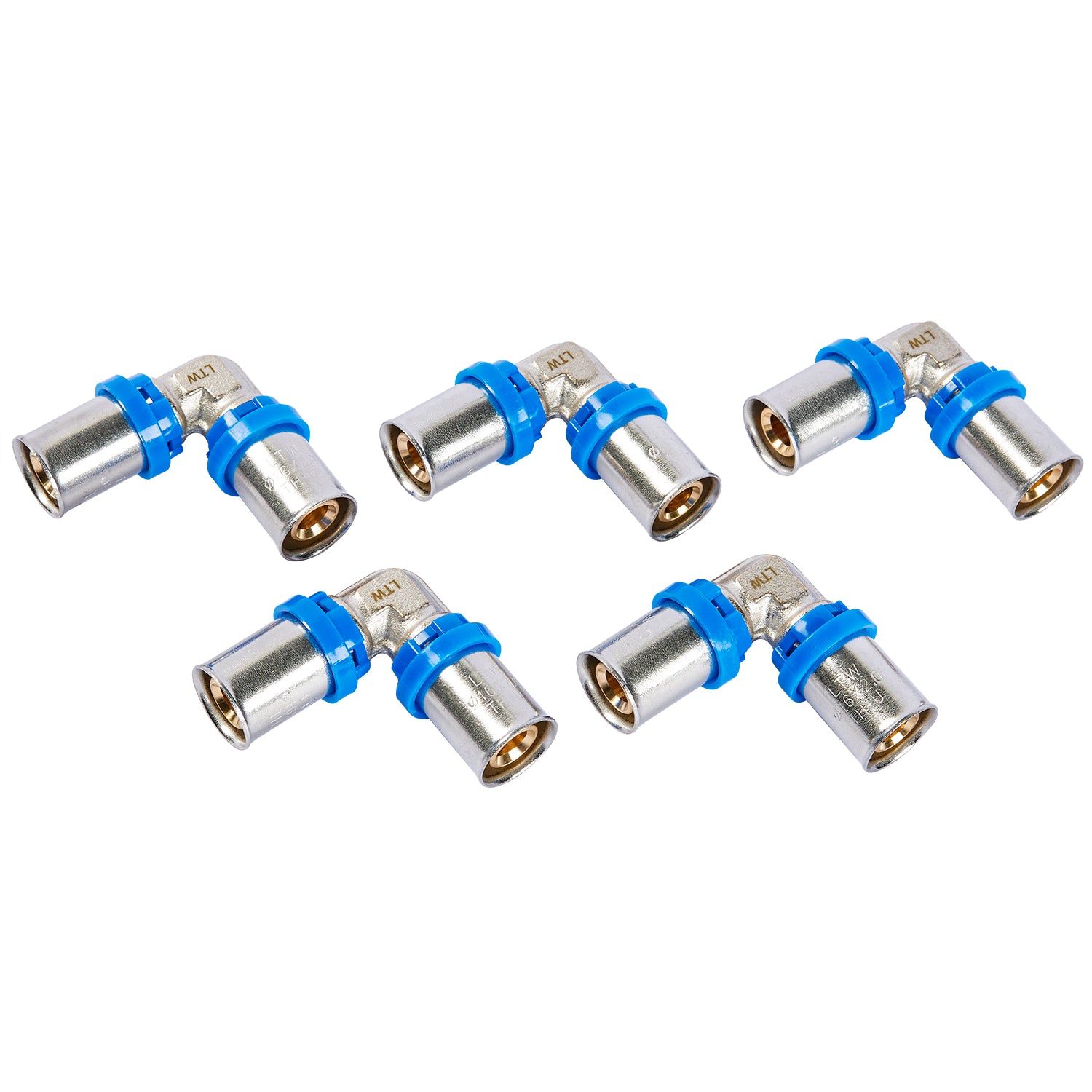 LTWFITTING Pressfitting Bogen/Winkel 90°  für Verbundrohr 2,0mm Aluverbund Mehrschichtverbundrohr 16 x 2,0mm