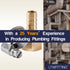 LTWFITTING 2er Set Schlauchtülle 3/8" BSP x 10mm ID Messingkupplung mit Edelstahl 316 Schlauchschelle 10-16mm