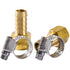 LTWFITTING 2er Set Schlauchtülle 1/2" BSP x 12mm ID Messingkupplung mit Edelstahl 316 Schlauchschelle 10-16mm