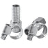 LTWFITTING 2er Set Schlauchtülle 1/4" BSP x 12mm ID Edelstahl 316 Kupplung mit Schlauchschelle 10-16mm