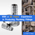 LTWFITTING 2er Set Schlauchtülle 3/8" BSP x 12mm ID Edelstahl 316 Kupplung mit Schlauchschelle 10-16mm