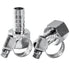 LTWFITTING 2er Set Schlauchtülle 1/2" BSP x 12mm ID Edelstahl 316 Kupplung mit Schlauchschelle 10-16mm