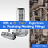 LTWFITTING 2er Set Schlauchtülle 1/2" BSP x 12mm ID Edelstahl 316 Kupplung mit Schlauchschelle 10-16mm