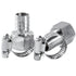 LTWFITTING 2er Set Schlauchtülle 3/4" BSP x 19mm ID Edelstahl 316 Kupplung mit Schlauchschelle 14-27mm