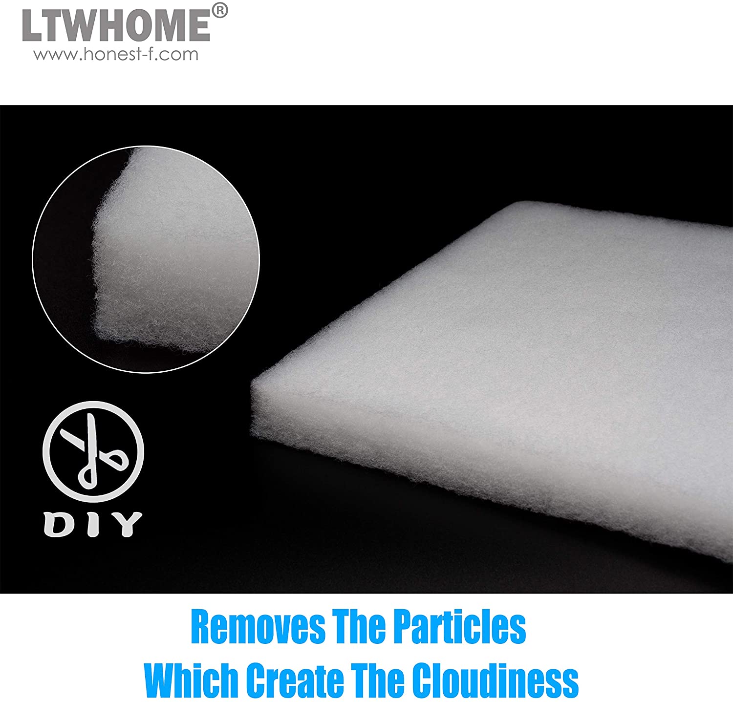 LTWHOME DIY Poly grobe feine Schaum Filter Pads Serie für Aquarium Pond